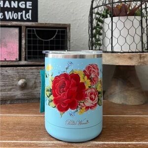 VHTF New Pioneer Woman 14oz Sweet Rose Stainless Travel Mug